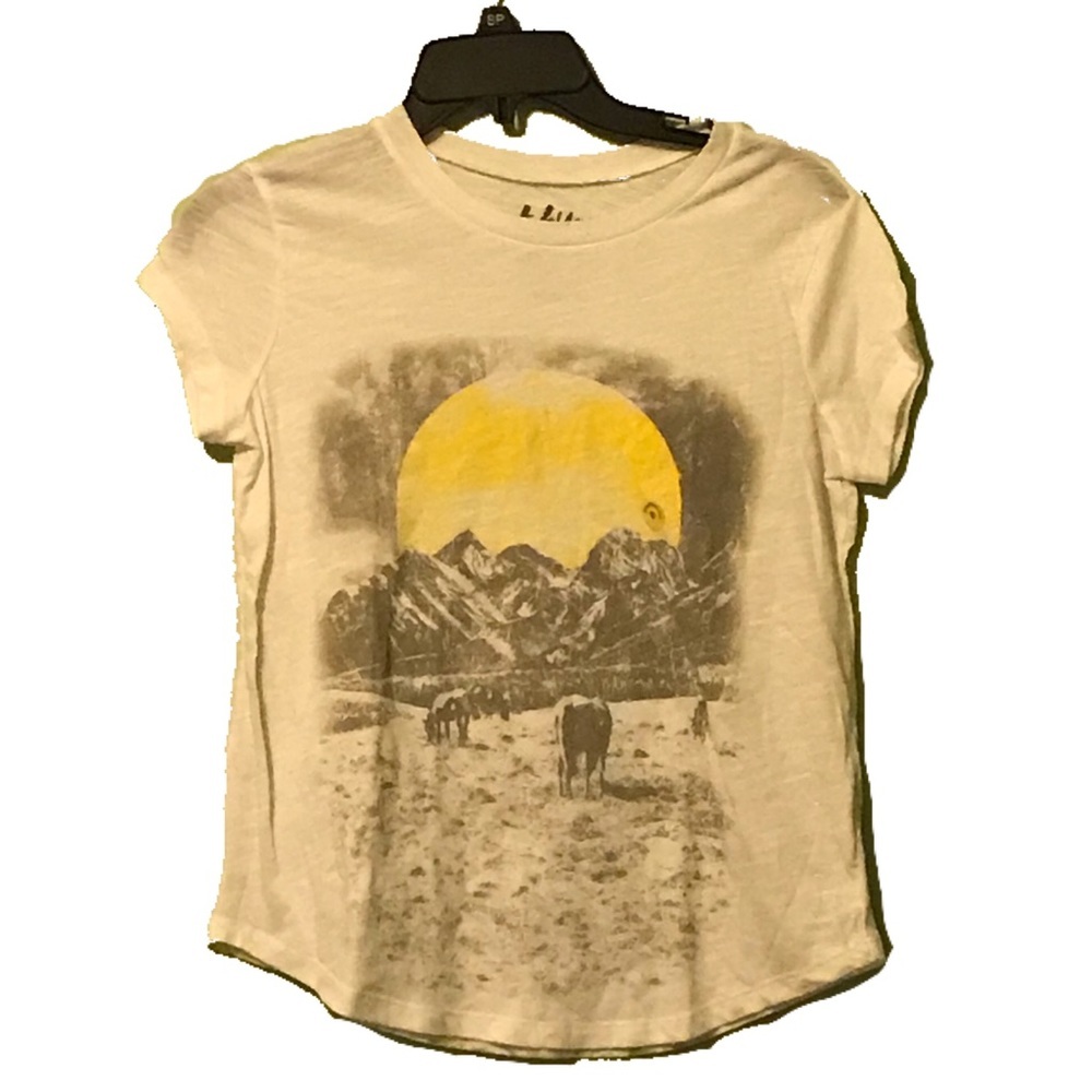 Tokyo Darling by Aeropostale White Graphic Scenery Boxy T-Shirt
